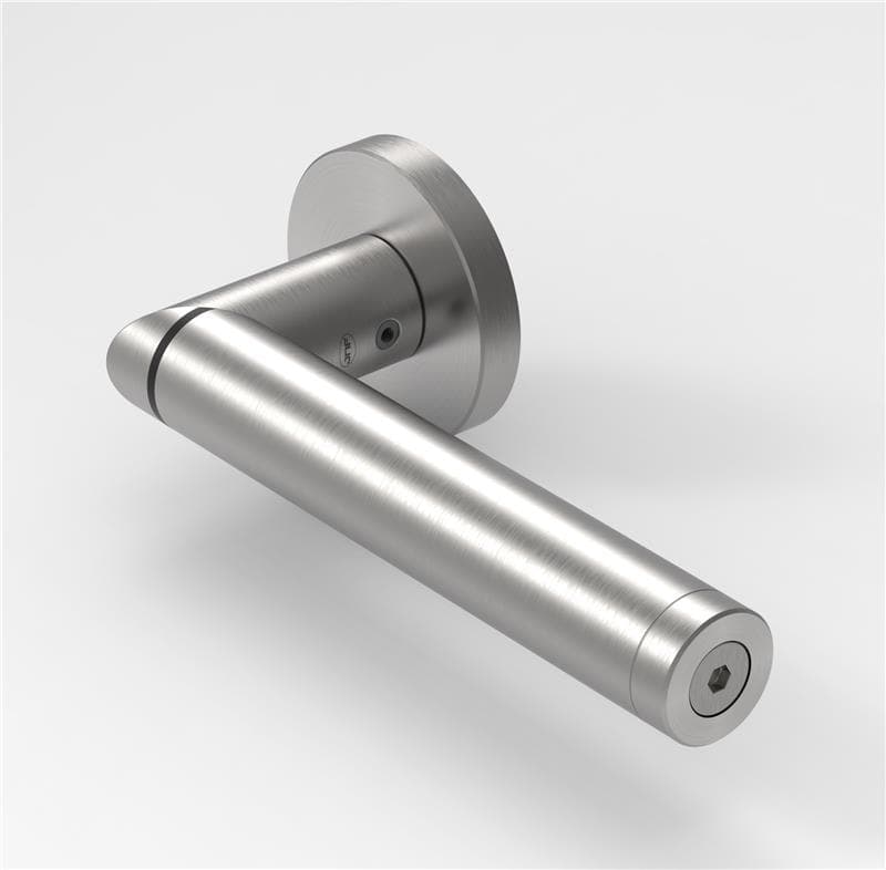 JNF IN.20.237 bad/toilet schuifdeurslot met garnituur, RVS